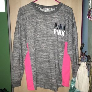 Pink crew neck sweatshirt